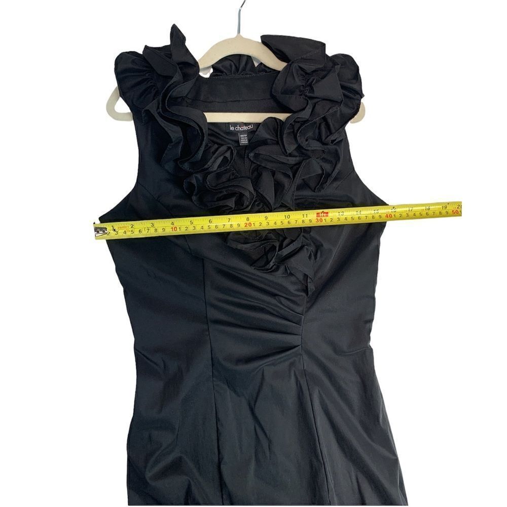 𝅺LECHATEAU Ruffled Neckline Formal Dress - Picture 7 of 10